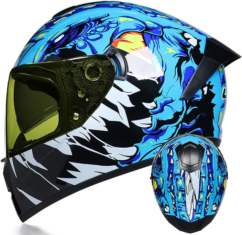 El impactante mundo del diseño de cascos para motociclistas: arte y seguridad en una sola pieza